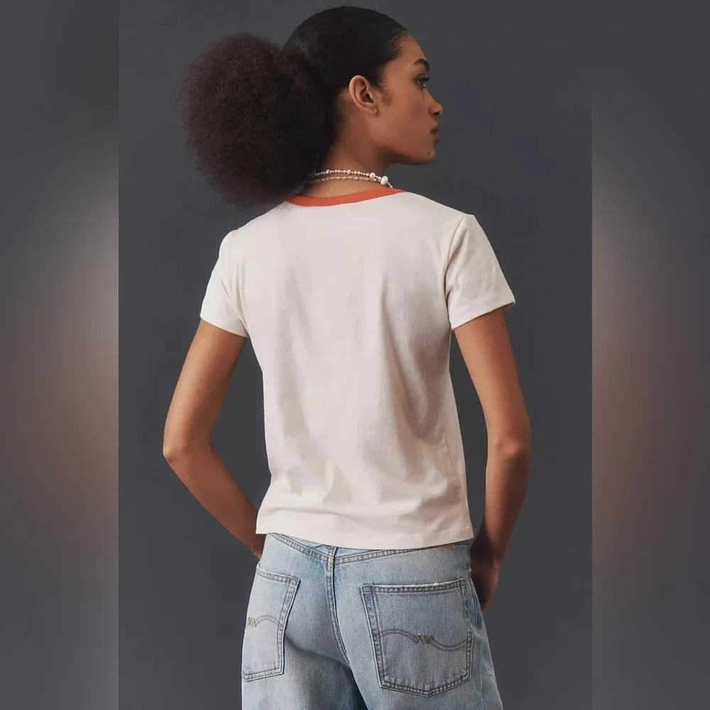 Anthropologie Letluv Heart Ringer Tee - Picture 2 of 11